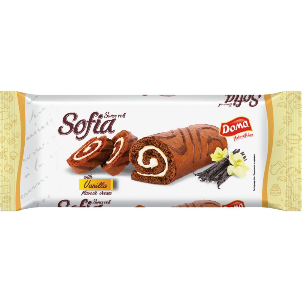SWISS ROLL SOFIA VANILLE X 10