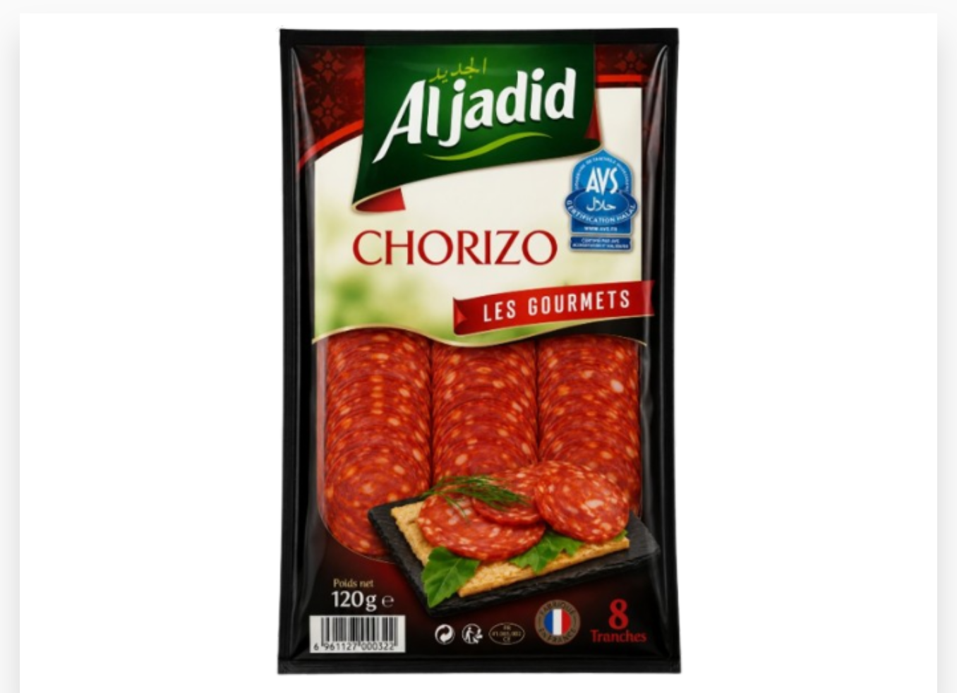 TRANCHE CHORIZO 120G X 15 - ALJADID