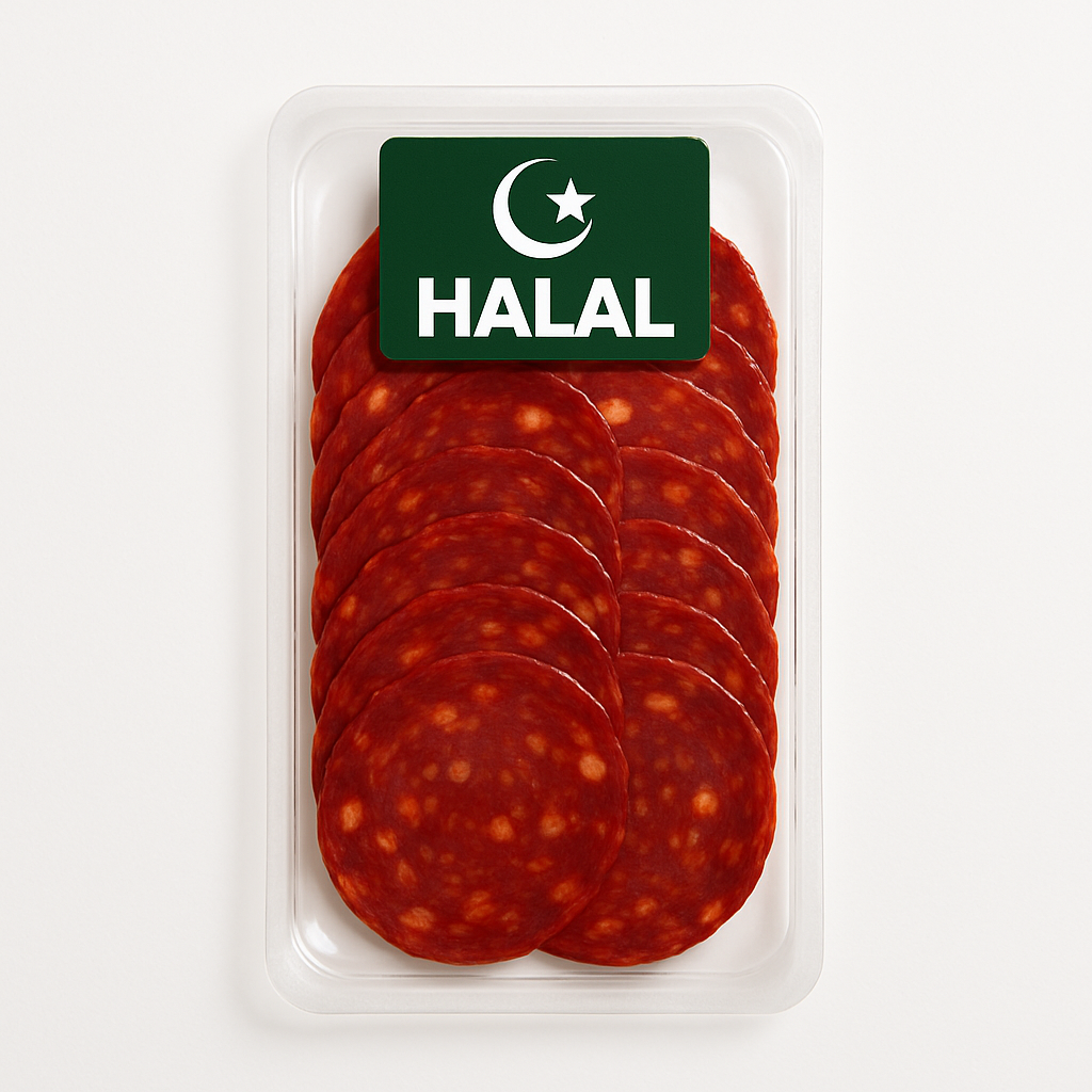 Chorizo ​​sliced ​​vacuum packed 50g tray