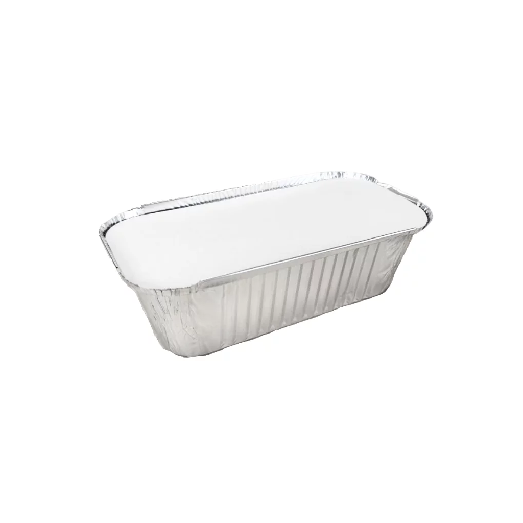 Barquette Aluminium 450 ml + Couvercle Par 100 pcs