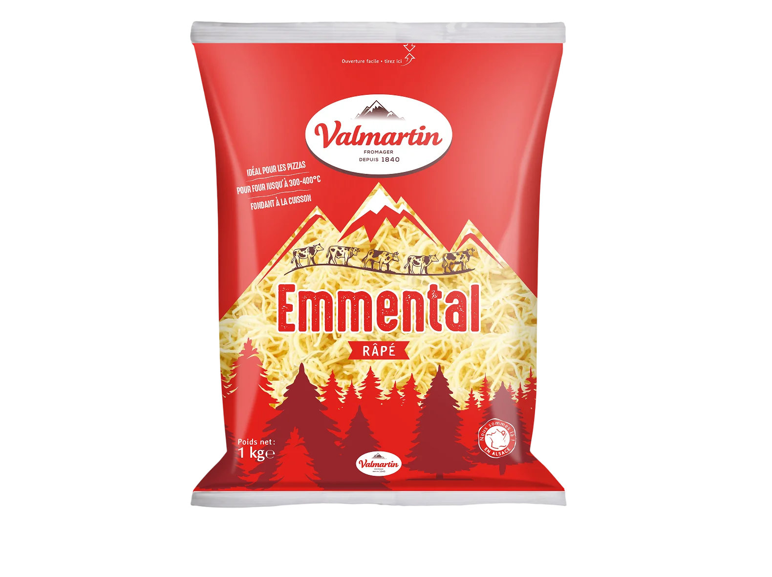 Emmental Râpé Moyen Valmartin