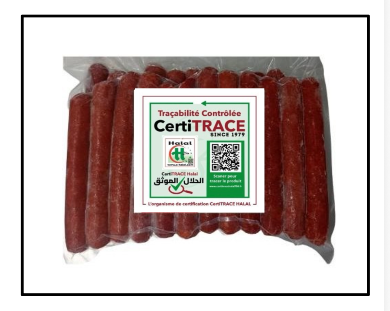 MERGUEZ DE VOLAILLE PRECUITE 50G
