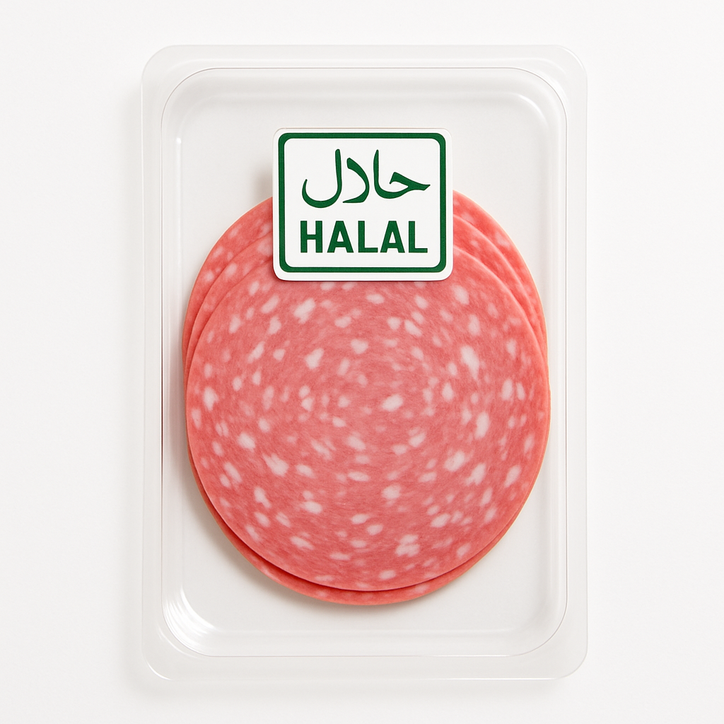 Salchichon sliced ​​vacuum packed 100g tray